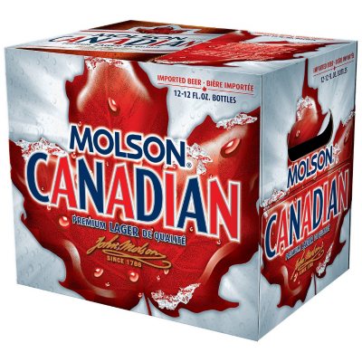 Molson Canadian Lager Beer (12 fl. oz. bottle, 12 pk.) - Sam's Club