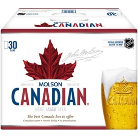 Molson Canadian Lager Beer (12 fl. oz. can, 30 pk.)
