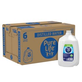 Pure Life Distilled Water 1 gal., 6 pk.