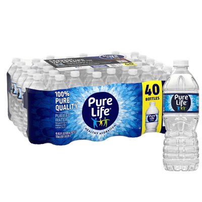 Pure Life Purified Water (16.9 fl. oz., 40 pk.) - Sam's Club