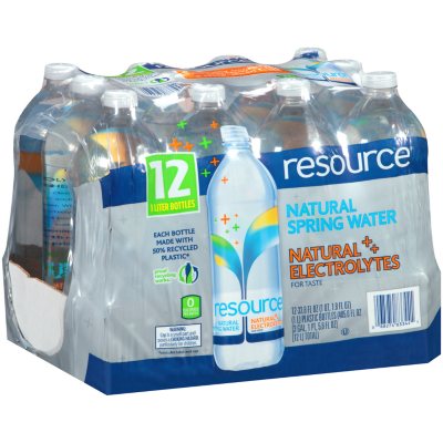 resource® Natural Spring Water - 1L - 12 ct. - Sam's Club