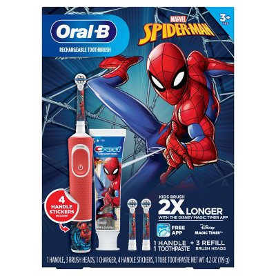 oral-b recambio cepillo electrico kids spiderman 4 unids marvel