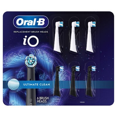 Oral-B iO Ultimate Clean Replacement Brush Heads, 6-Count