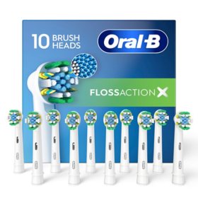 Oral-B FlossAction Electric Toothbrush Replacement Brush Heads, 10 ct.