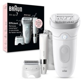 Braun Silk-épil Series 7 Epilator, Woman's Electric Razor Shaver Kit 