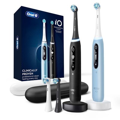 Oral-B iO Series 10 Black - Electric Toothbrush, black with dots