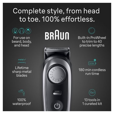 Braun Series 9 9430, All-In-One Electric Grooming Style Kit for Men - Sam's  Club