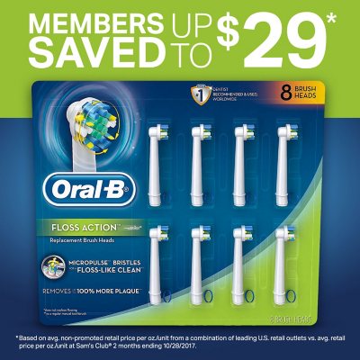sam's club oral b toothbrush heads