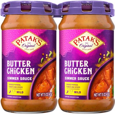 Patak's Butter Chicken Curry Simmer Sauce, 15 oz., 2 pk. - Sam's Club