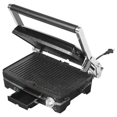 Starfrit The Rock 1,500-Watt Panini Maker with Reversible Plates