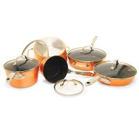 The Rock 10-Piece Copper Cookware Set by Starfrit