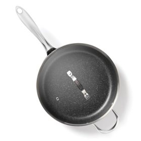Starfrit The Rock 12" Deep Fry Pan With Lid