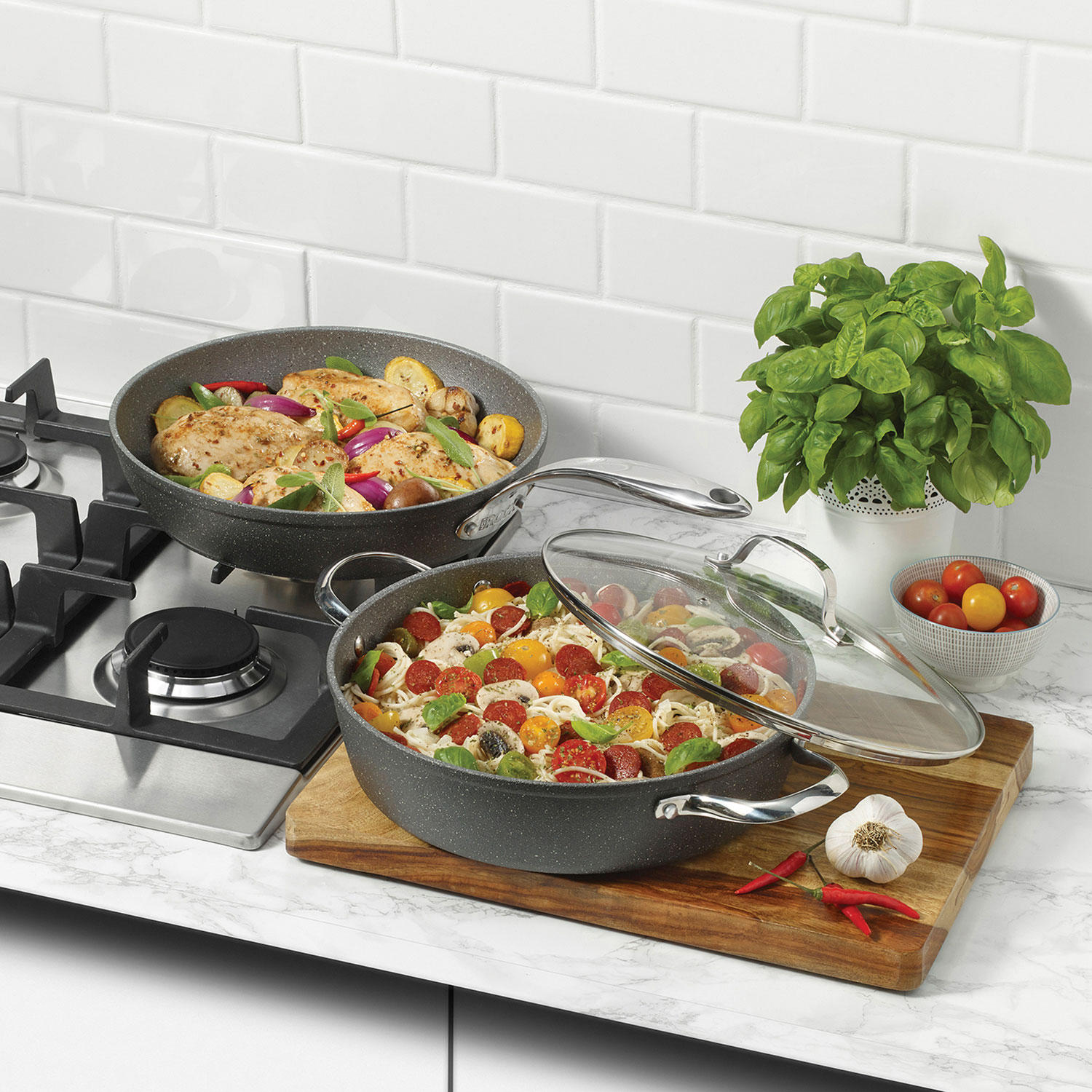 The Rock by Starfrit 3-Piece Cookware Set