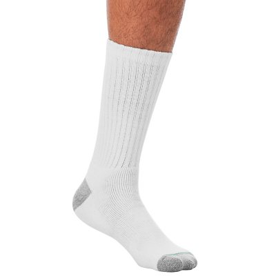 MEMBERS MARK WHITE Comfort Men QUARTER TOP Athletic Socks 10 Pair Size 6-12 