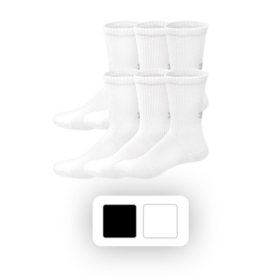 Under Armour Men's 6-Pack Cotton Crew Sock