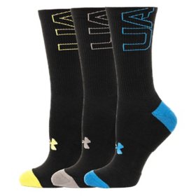 Under Armor Men's 3-Pack Phenom Crew Sock