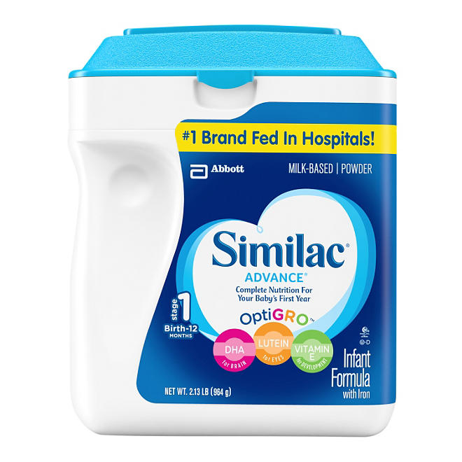 Similac Advance Infant Formula with Iron, Stage 1 (34 oz.)
