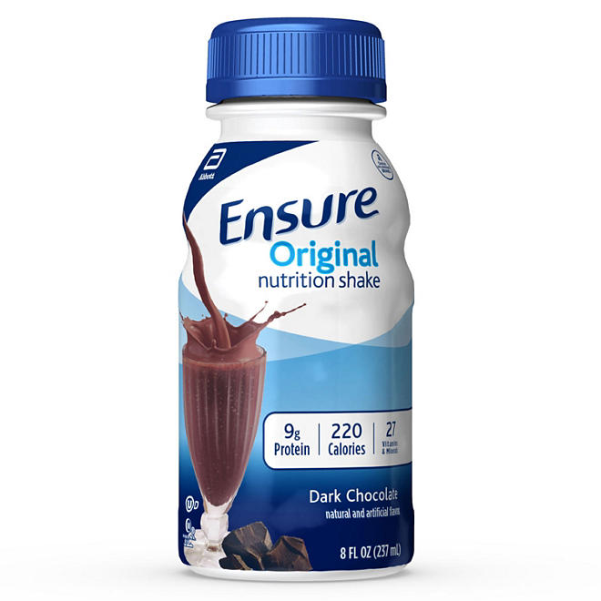 Ensure Original Nutrition Shake, Dark Chocolate (8 fl. oz., 24 ct.)