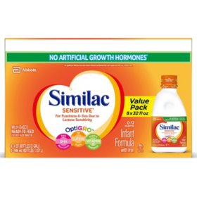 Similac Sensitive Ready To Feed Infant Formula With Iron 32 Oz