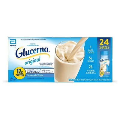 Glucerna Shake, Homemade Vanilla (8 fl. oz., 24 ct.) - Sam's Club