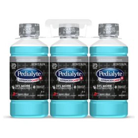 Pedialyte AdvancedCare Plus Electrolyte Solution Berry Frost 3 pk., 33.8 fl. oz.