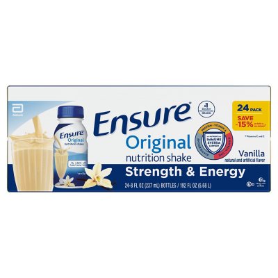 Ensure Plus Nutrition Shake with 13 grams of high-quality protein, Meal  Replacement Shakes, Strawberry, 8 fl oz