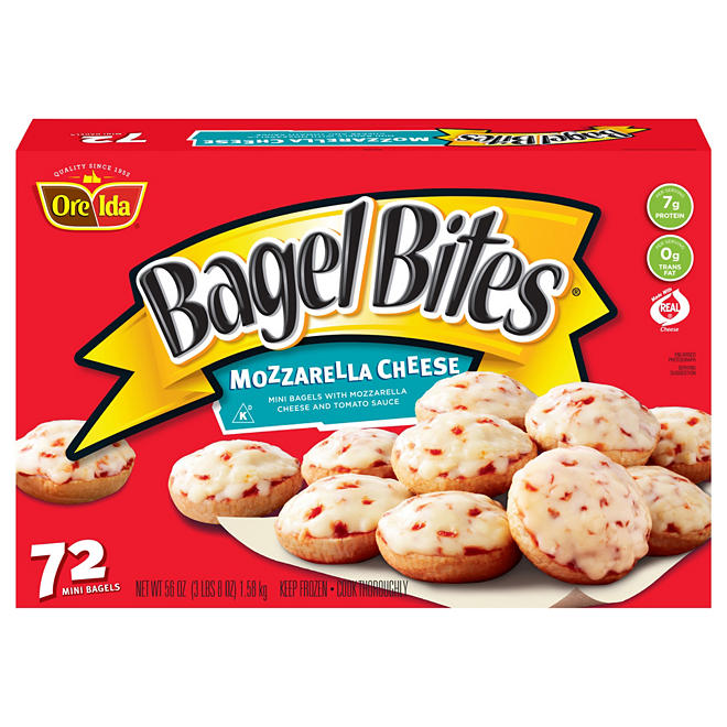 Bagel Bites Mozzerella Cheese Mini Bagels (72 ct.)