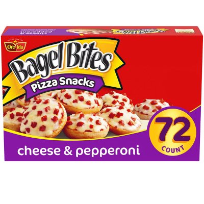 Bagel Bites Cheese and Pepperoni Mini Bagels, Frozen (72 ct.) - Sam's Club