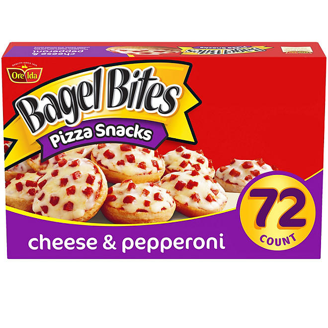 Bagel Bites Cheese and Pepperoni Mini Bagels, Frozen (72 ct.)
