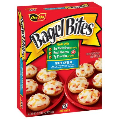 Ore Ida Bagel Bites Three Cheese 60 Ct Sams Club 