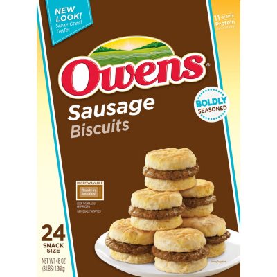 Owens Sausage Biscuits (24 ct.) - Sam's Club