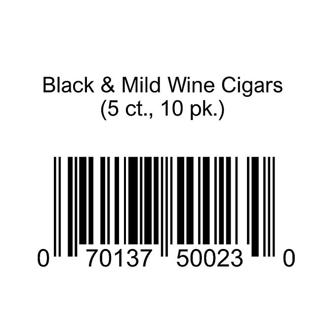 Black & Mild Wine Cigars (5 ct., 10 pk.)