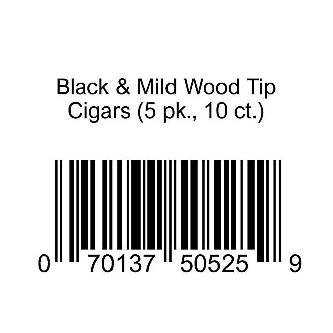 Black & Mild Wood Tip Cigars 5 pk., 10 ct.