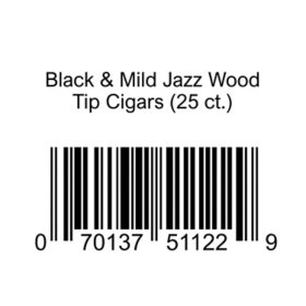Black & Mild Jazz Wood Tip Cigars 25 ct.