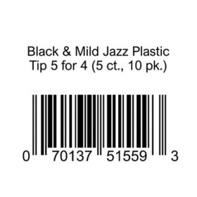 Black & Mild Jazz Plastic Tip 5 for 4 5 ct., 10 pk.