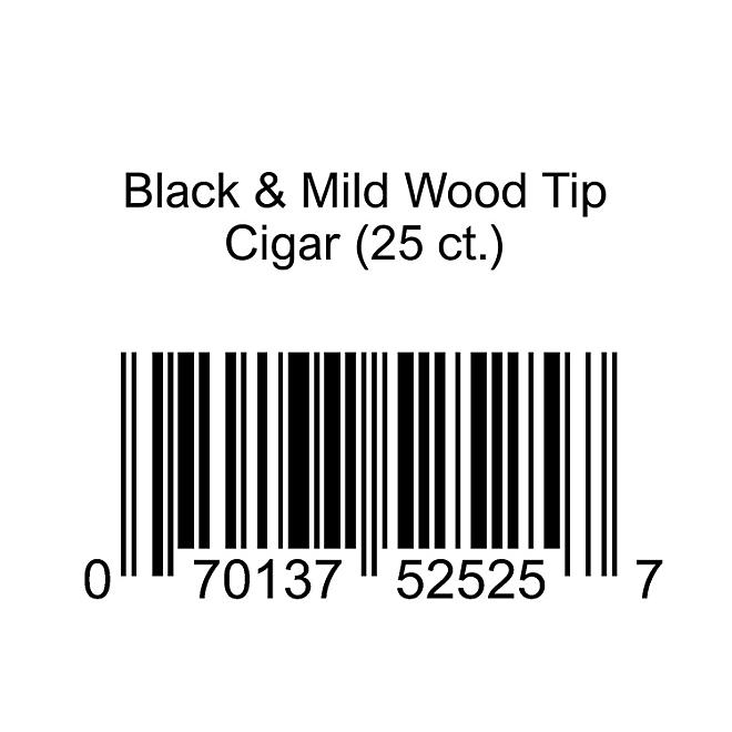 Black & Mild Wood Tip Cigar (25 ct.)