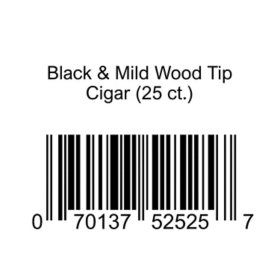 Black & Mild Wood Tip Cigar (25 ct.)