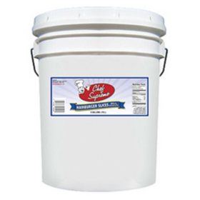 Chef Supreme® Hamburger Slices, 5 gal.