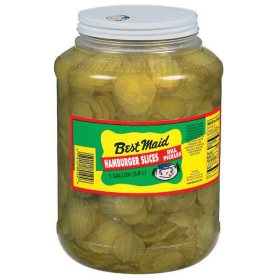 Best Maid Hamburger Slices Dill Pickles, 1 gal.