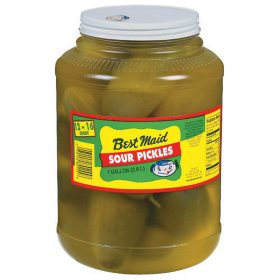 Best Maid Sour Pickles - One gal plastic jar
