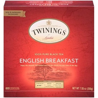 Twinings Black Tea, English Breakfast, Tea Bags - 100 tea bags, 7.05 oz