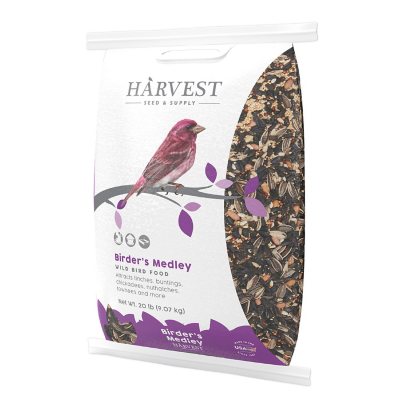 Harvest Seed & Supply Birder's Medley Wild Bird Food, Premium Mix of Bird  Seed, (20 lbs.) - Sam's Club