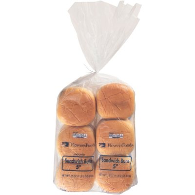 Flowers Foods 5" Hamburger Buns 36 oz. Sam's Club