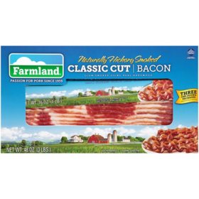 Farmland Hickory Smoked Classic Cut Sliced Bacon (48 oz.)
