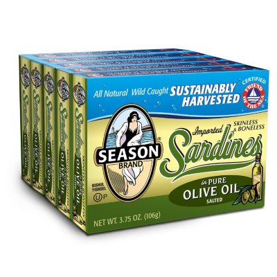 Season Brand Sardines in Olive Oil ( oz., 5 pk.) - Sam's Club