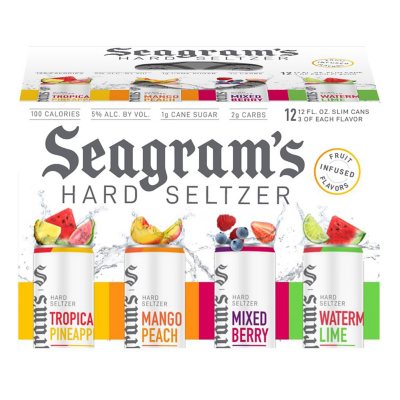 Seagram's Seltzer Variety Pack (12 fl. oz can, 12 pk.) Sam's Club