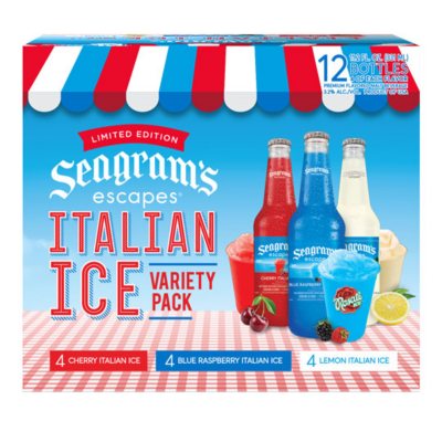 Seagram's Escapes Italian Ice Variety Pack ( fl. oz., 12 pk.) - Sam's  Club