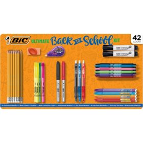 BIC Ultimate Back-to-School Assorted Essentials Kit, 42 count