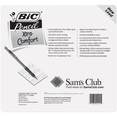 BIC Matic Grip Mechanical Pencil, HB #2, 0.7mm, 32 Pencils - Sam's Club