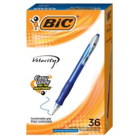 BIC Velocity Retractable Ball Pen, 1 mm, 36 pk. (Select Color)
